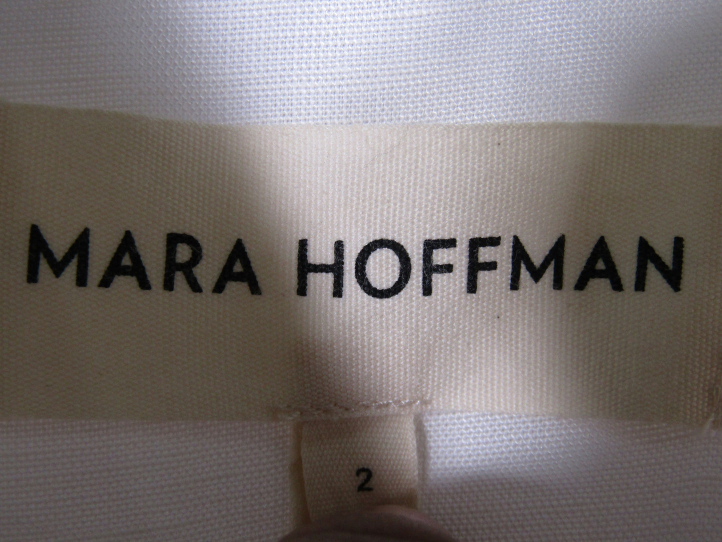 Mara Hoffman Michelle Women's White Linen Blend Button Down Midi Dress