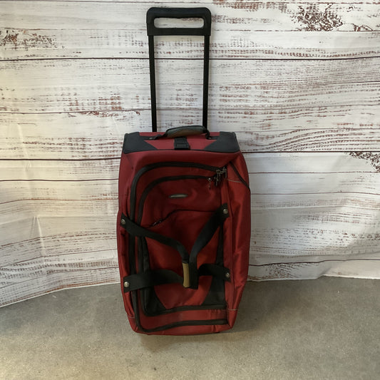 BRIGGS & RILEY Transcend 26” Red Upright Rolling Duffle Luggage 04-TDUD526