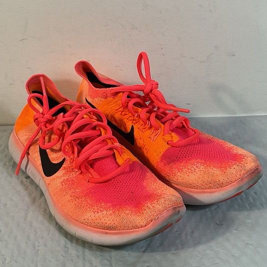 NIKE Free RN Flyknit 'Bright Mango' 880844-800 Women's Running Shoes- SZ 8