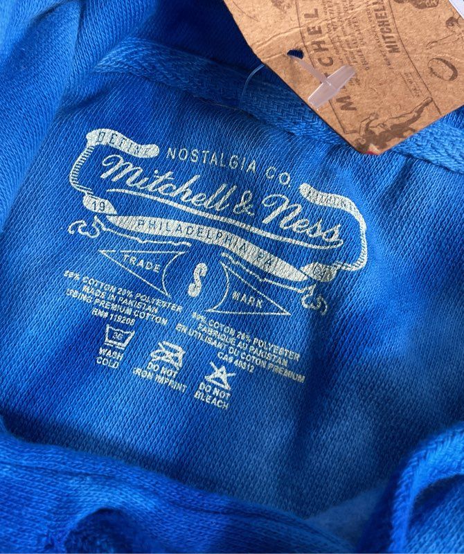 Mitchell & Ness x DJ Screw Men's Screwville Tie-Dye Pullover Hoodie Blue S
