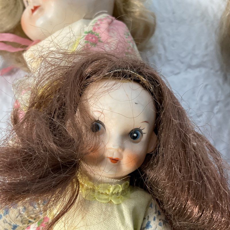 VTG. 1978 Albert E. Price Porcelain Dolls with Baby Doll- SET OF 4