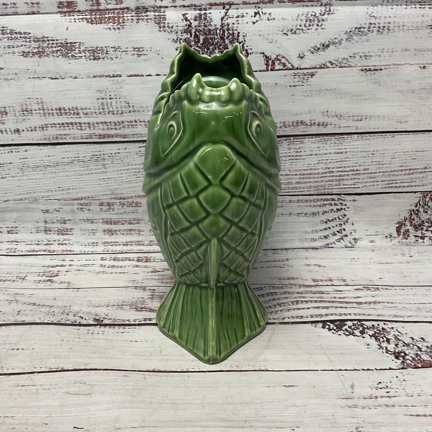 Disney Disneyland Trader Sam's Enchanted Tiki Bar 1st Edition Green Piranha Mug