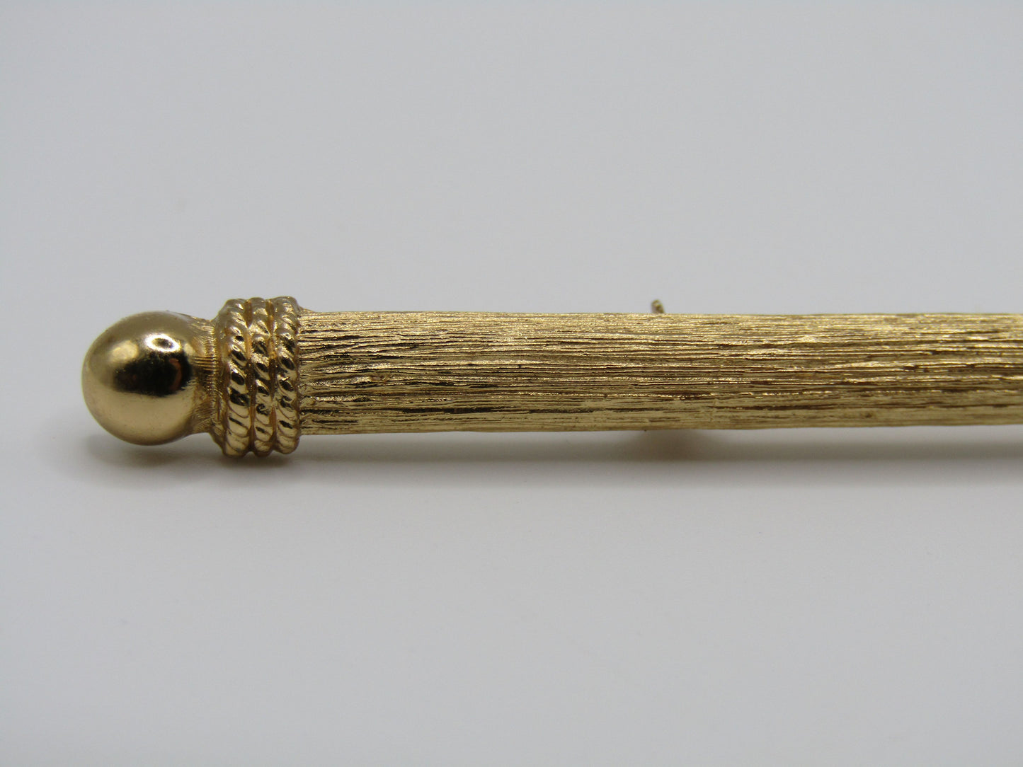 Vintage Monet Gold Plated Bar Brooch Pin