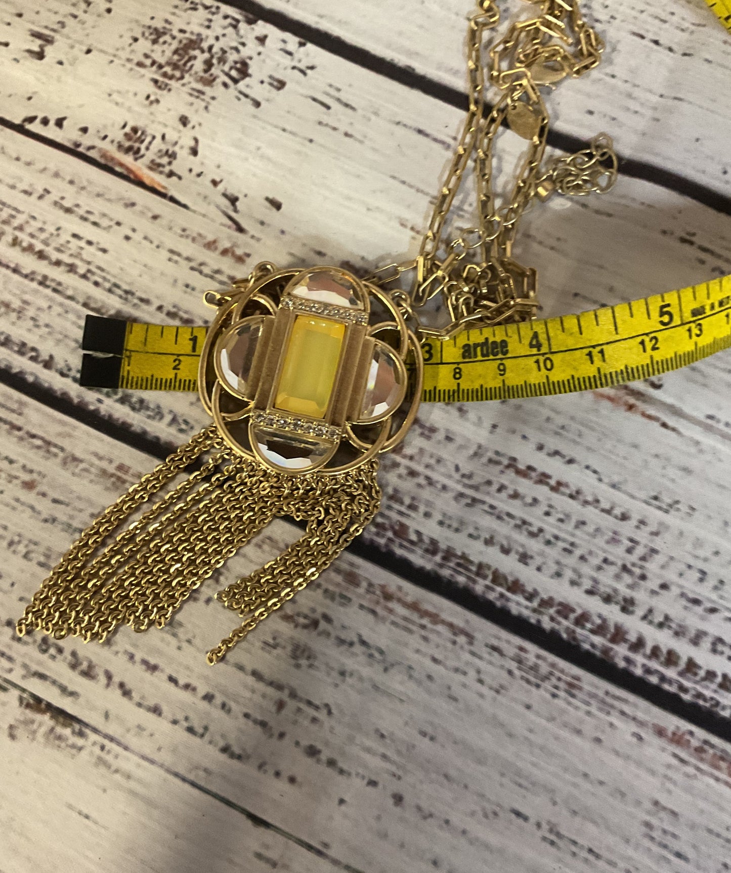 Lia Sophia Gold Tone Vintage Necklace