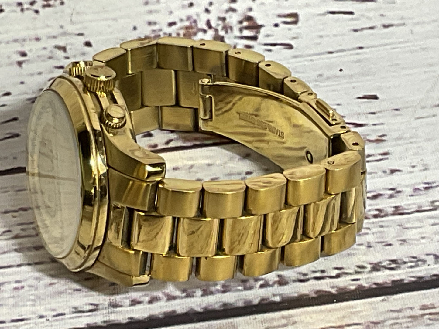 MICHAEL KORS MK5055 Women's Gold 38mm Waterproof Chronograph 6.25" Watch