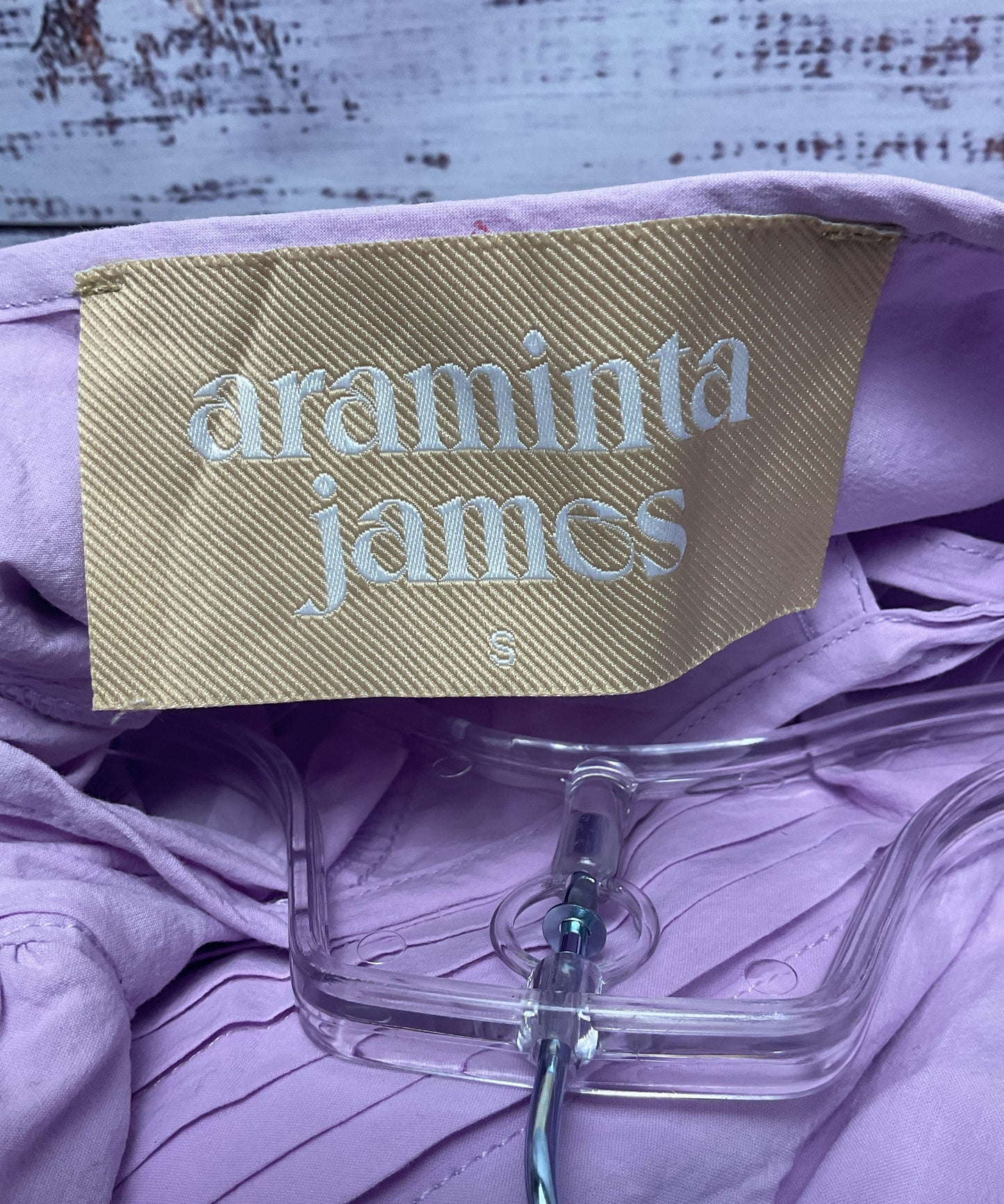 Araminta James Lilac Purple Amore Short Dress - Size S