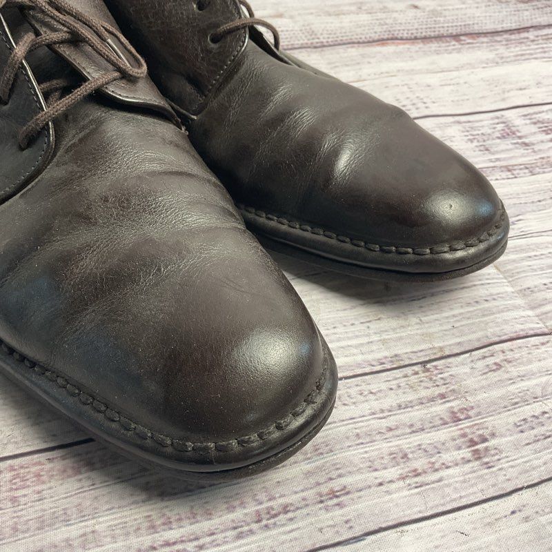 John Varvatos Dark Brown Leather Derby Dress Shoe Men's Size 9