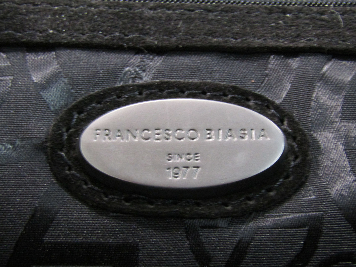 Francesco Biasia Women's Black Patent Leather Calf Hair Clutch