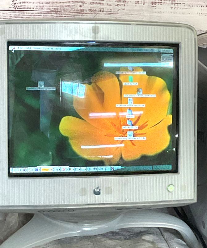 Apple Vintage Studio Display 17" CRT Monitor Power Mac G4 Tower Graphite