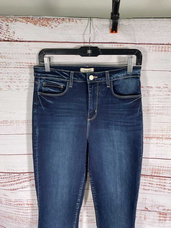L'AGENCE Women's Selma High Rise Columbia Blue Jeans Size 28