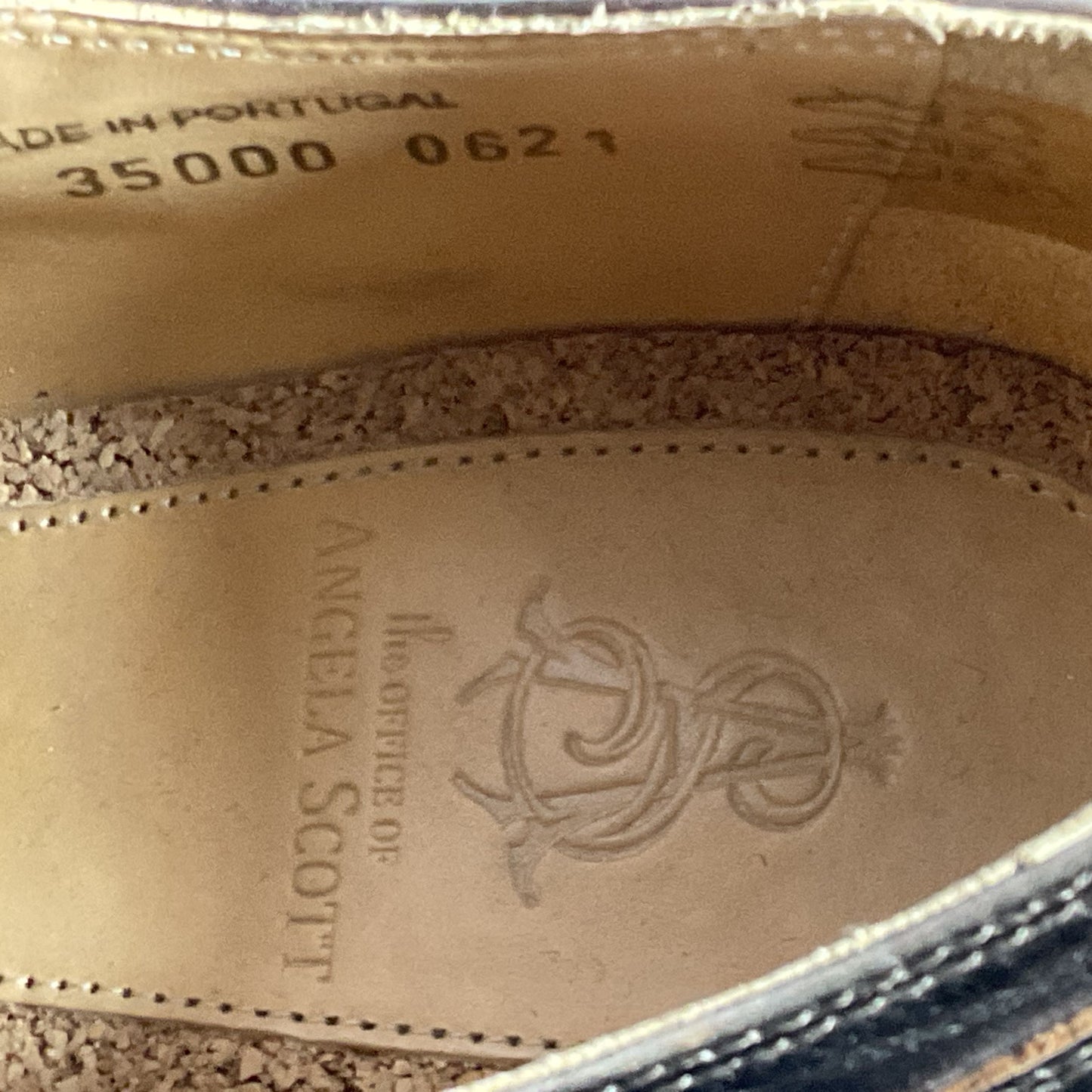 The Office of ANGELA SCOTT Miss Button Bronze Women's Shoes- SZ 38.5/ 8.5 US