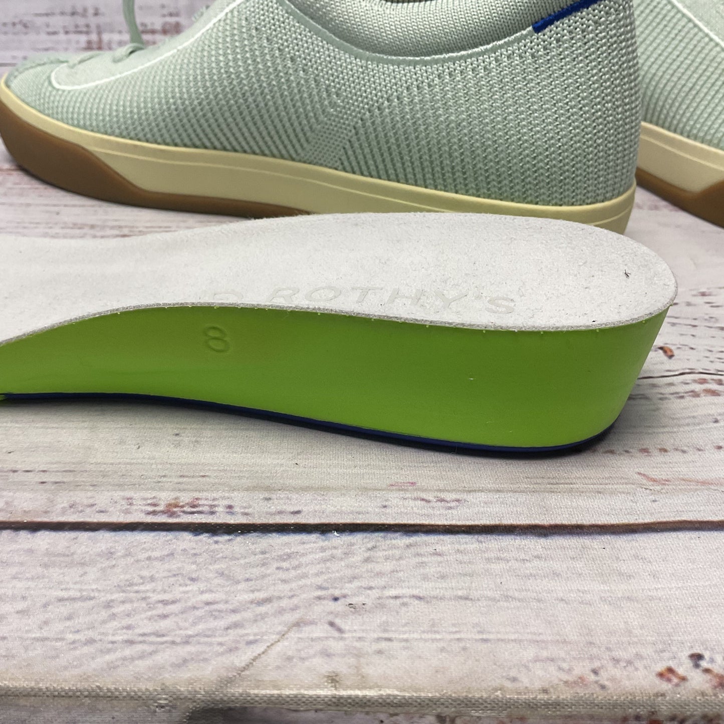 Rothy's Mint Green Sneaker Casual Shoe Sneaker Women Size 8