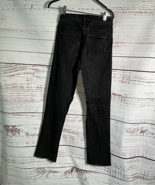 Women's Reformation Black High Waist Straight leg Jeans Size 27