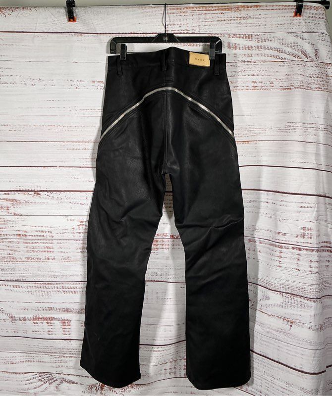 NWT Men's mnml Black Faux Leather Pants Size 34 Retail $88