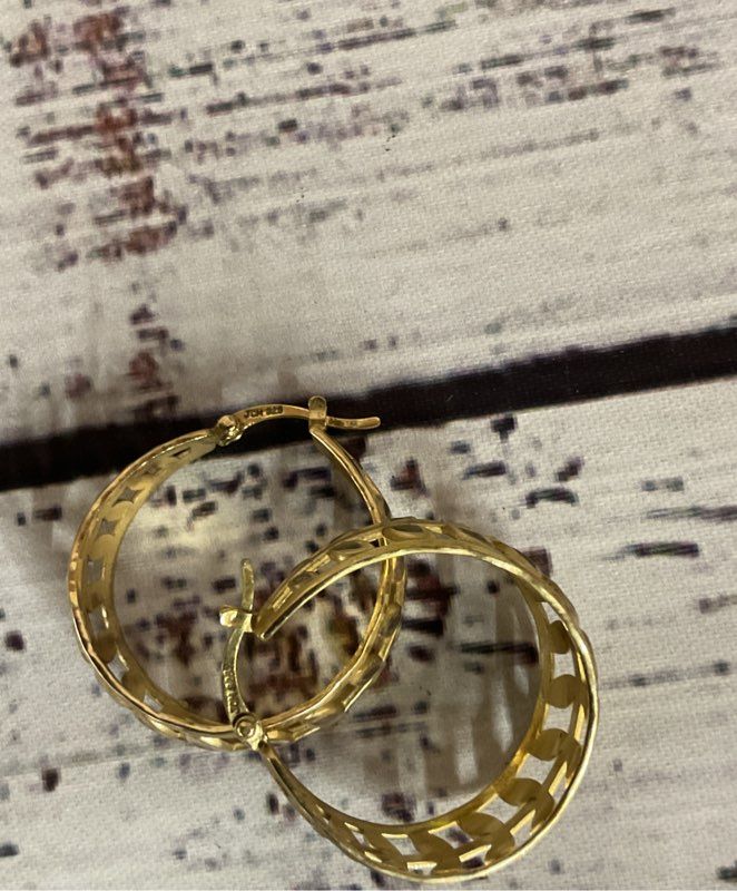 JCM Sterling Silver Gold Tone Earrings