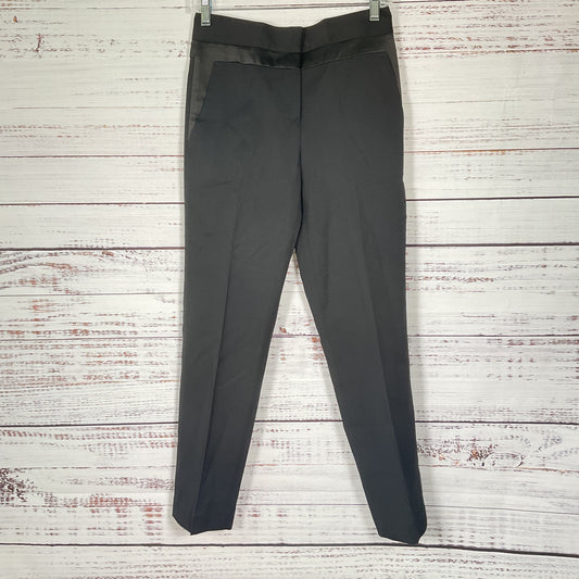 Alexander Wang Black Trousers Satin Accent Pants Size 27"