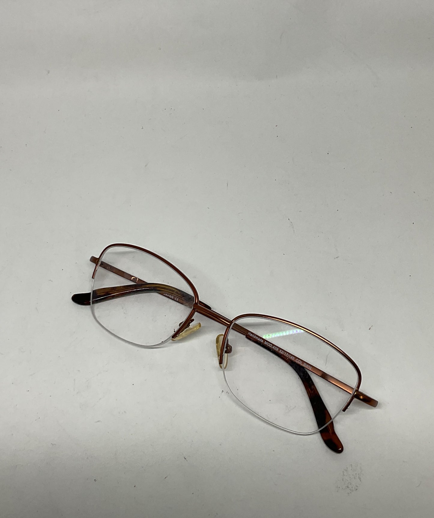 SAKI Japan Brown Eyeglasses Frames Only Size 140