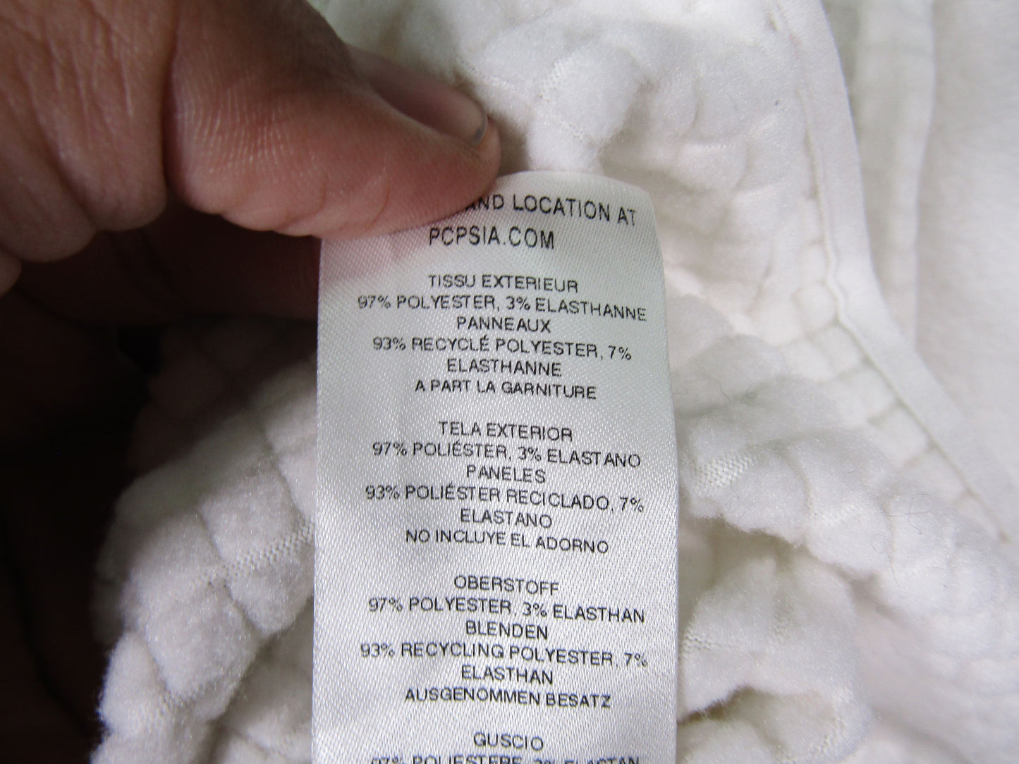Patagonia Women's White Fleece Full Zip Jacket Size L