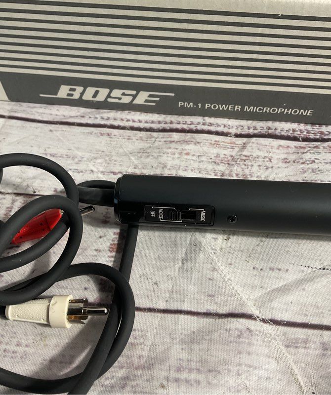 Bose Power Microphone PM-10 Condenser Microphone 5.2 OHM w/ Box & Manual