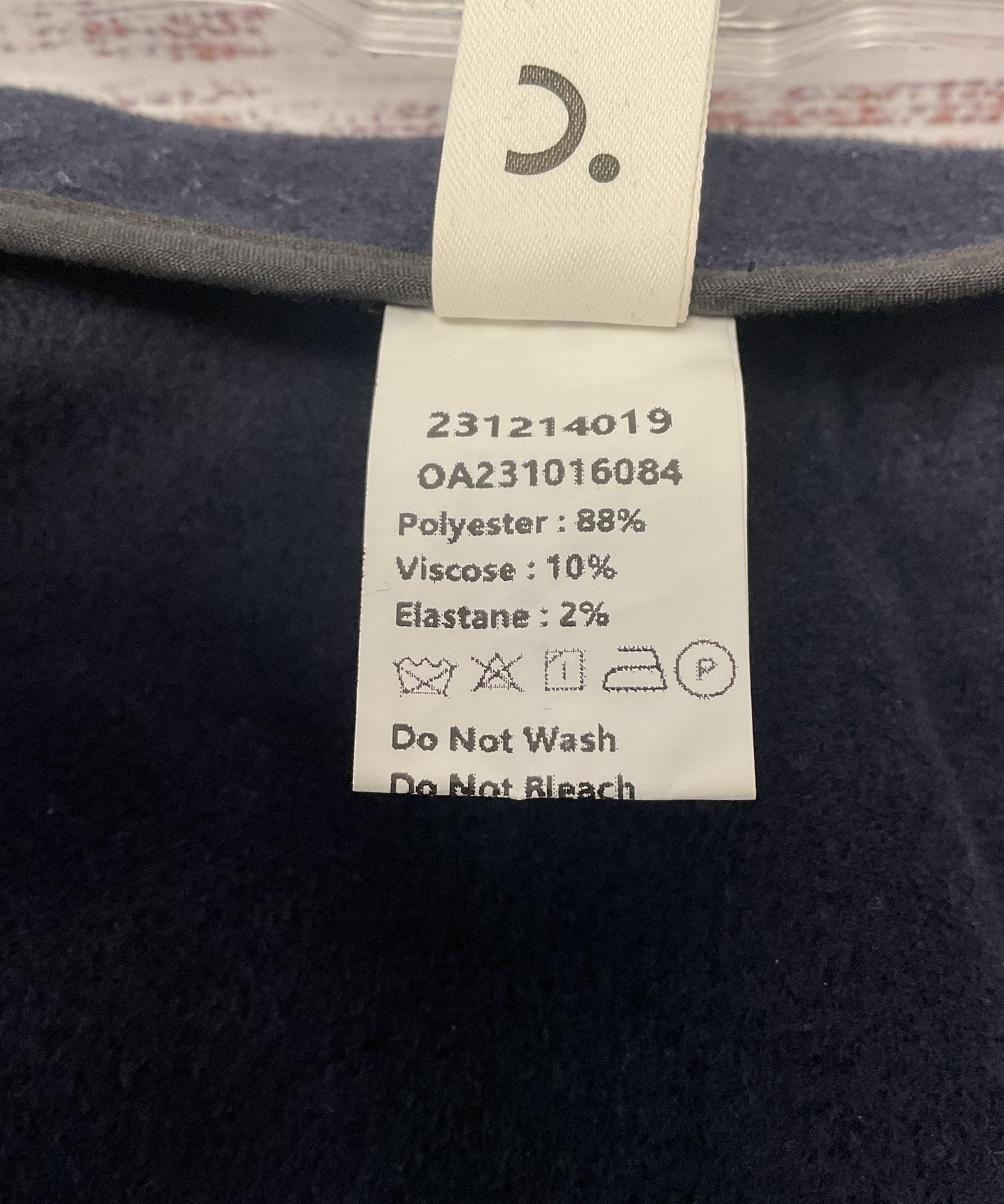 Commense Revolve Anthropologie Navy Blue White Embroidery Skirt - Size L