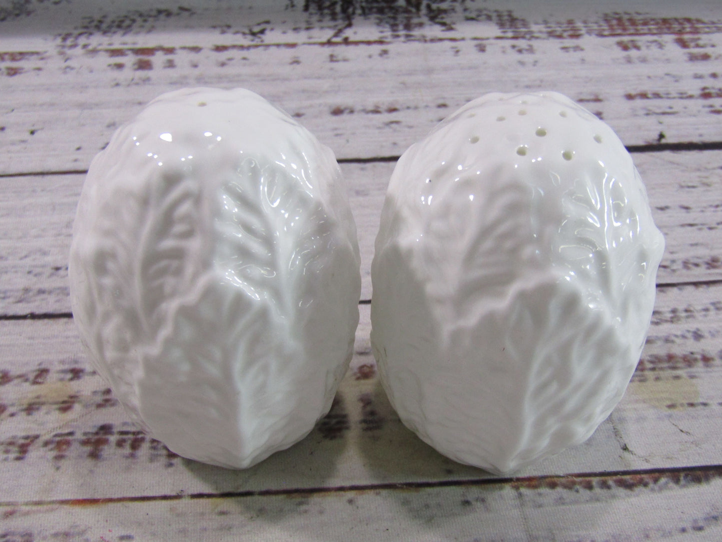 Coalport Countryware Cabbage Cup & Saucer, Dessert Plate, Salt & Pepper Shaker