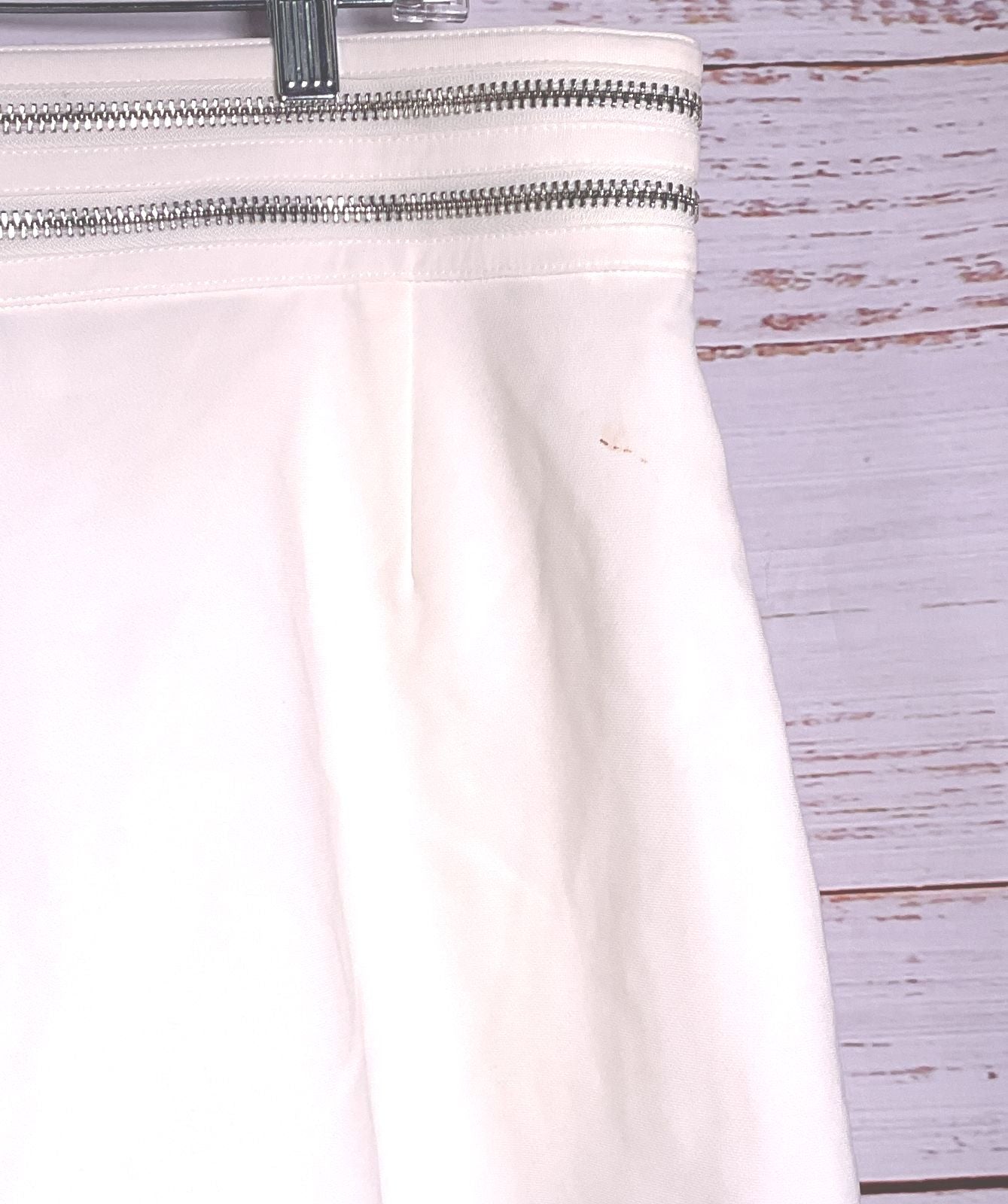 Nonchalant Label Lowie Double-Zip Shorts White XXL