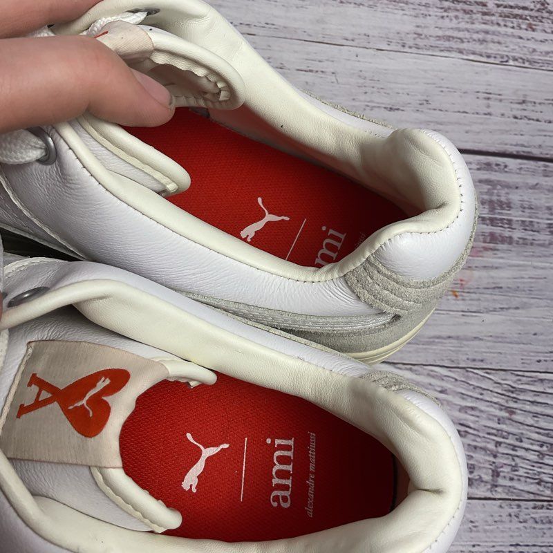 Puma X Ami Slipstream Low White Leather Sneaker Men's Size 10 US