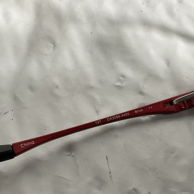 OAKLEY Mono Shock OX3098-0450 Brick Red Rectangle Eyeglasses FRAMES- 50[ ]18 137