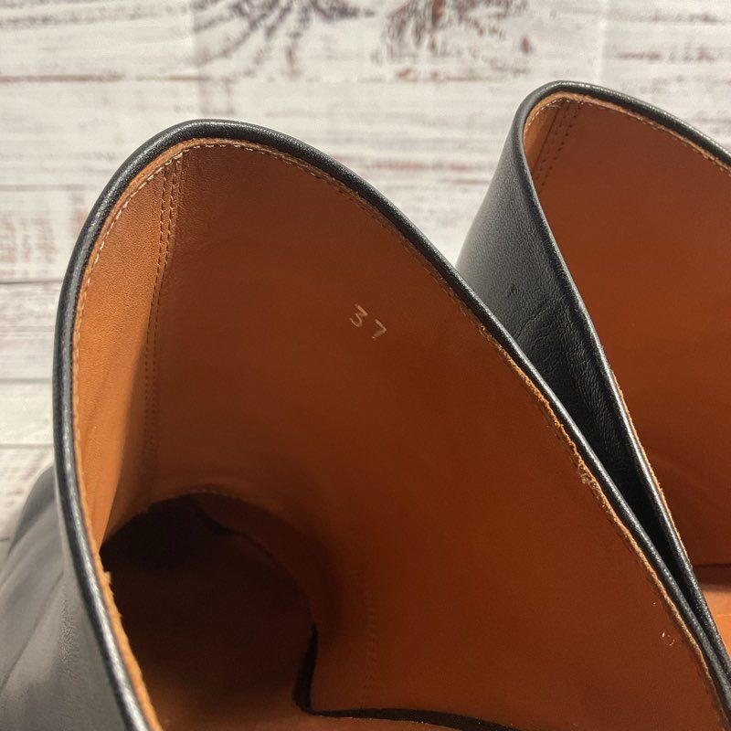 Vetements Green Lighter Heel Black Leather Mule Heel Women's Size 7 Shoes