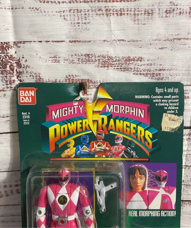 Vintage 1994 Bandai Auto Mighty Morphin Power Rangers Pink Ranger Kimberly