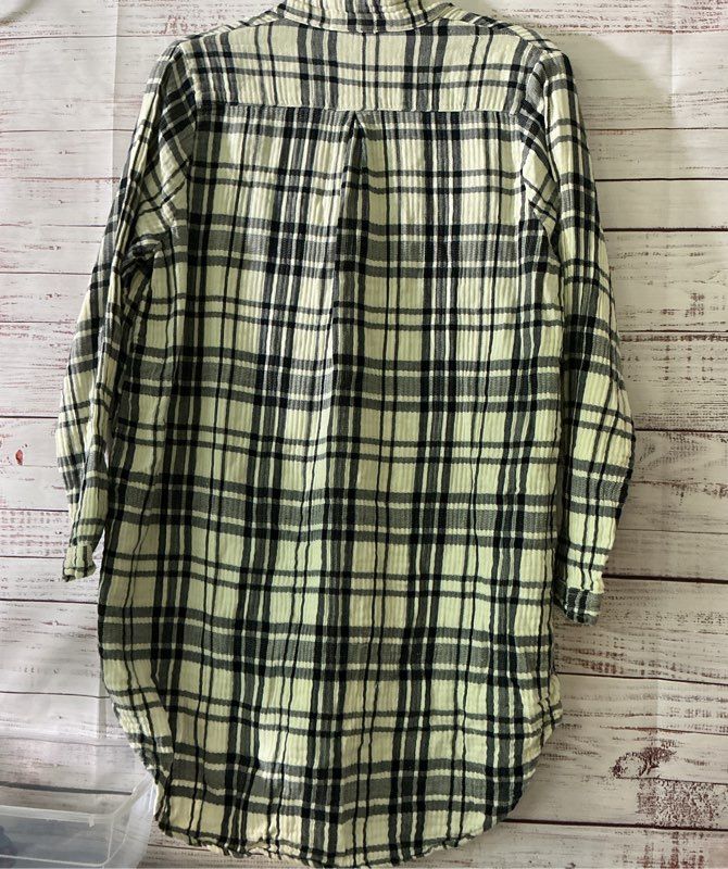Free People x CP Shades Black & White Cotton Gauze Tunic Size XS Retail $150