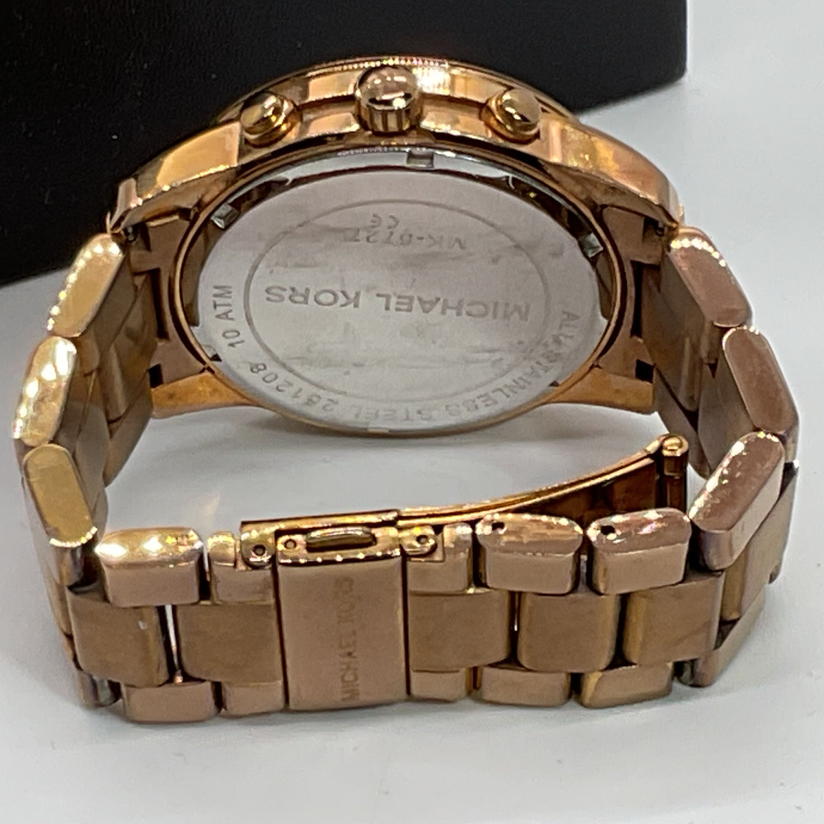 MICHAEL KORS MK5727 Women's Rose Gold Chrono Watch- 6.5"