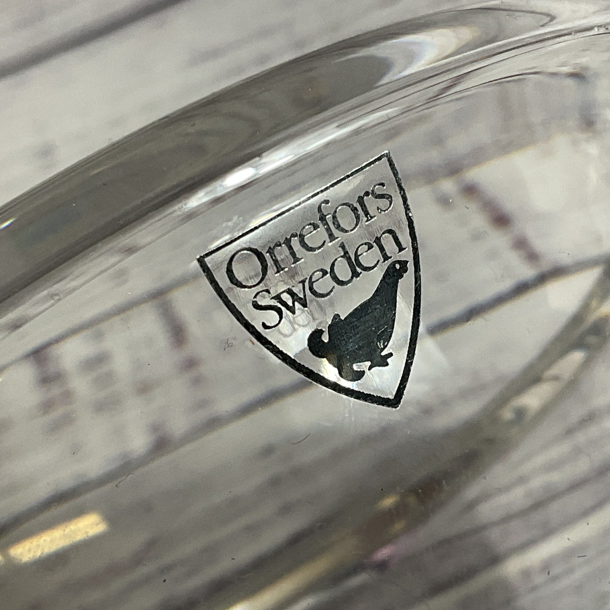 ORREFORS Roma Design By L Bergstrom 5" Crystal Decorative Bowl