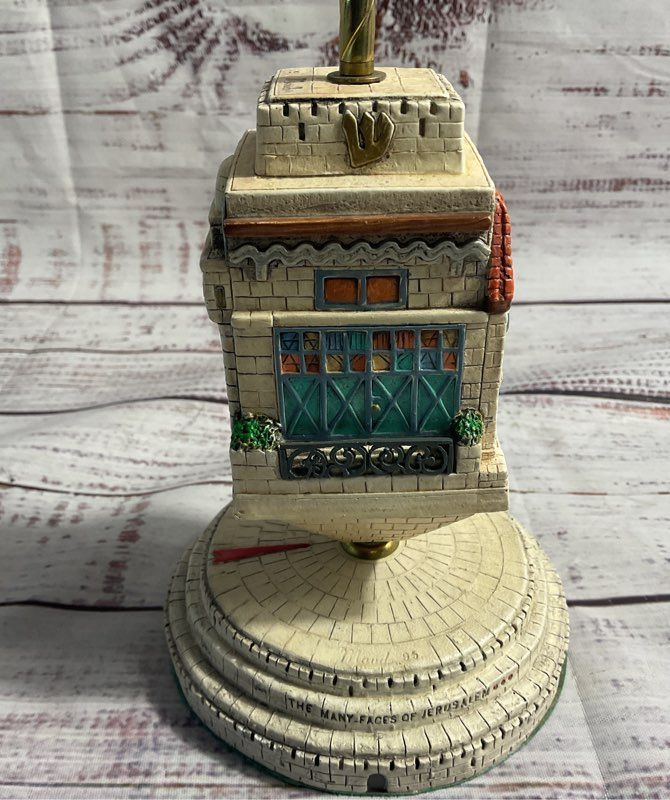 The Many Faces Of Jerusalem Dreidel By Artist Maude Weisser 7" X 4" Signed