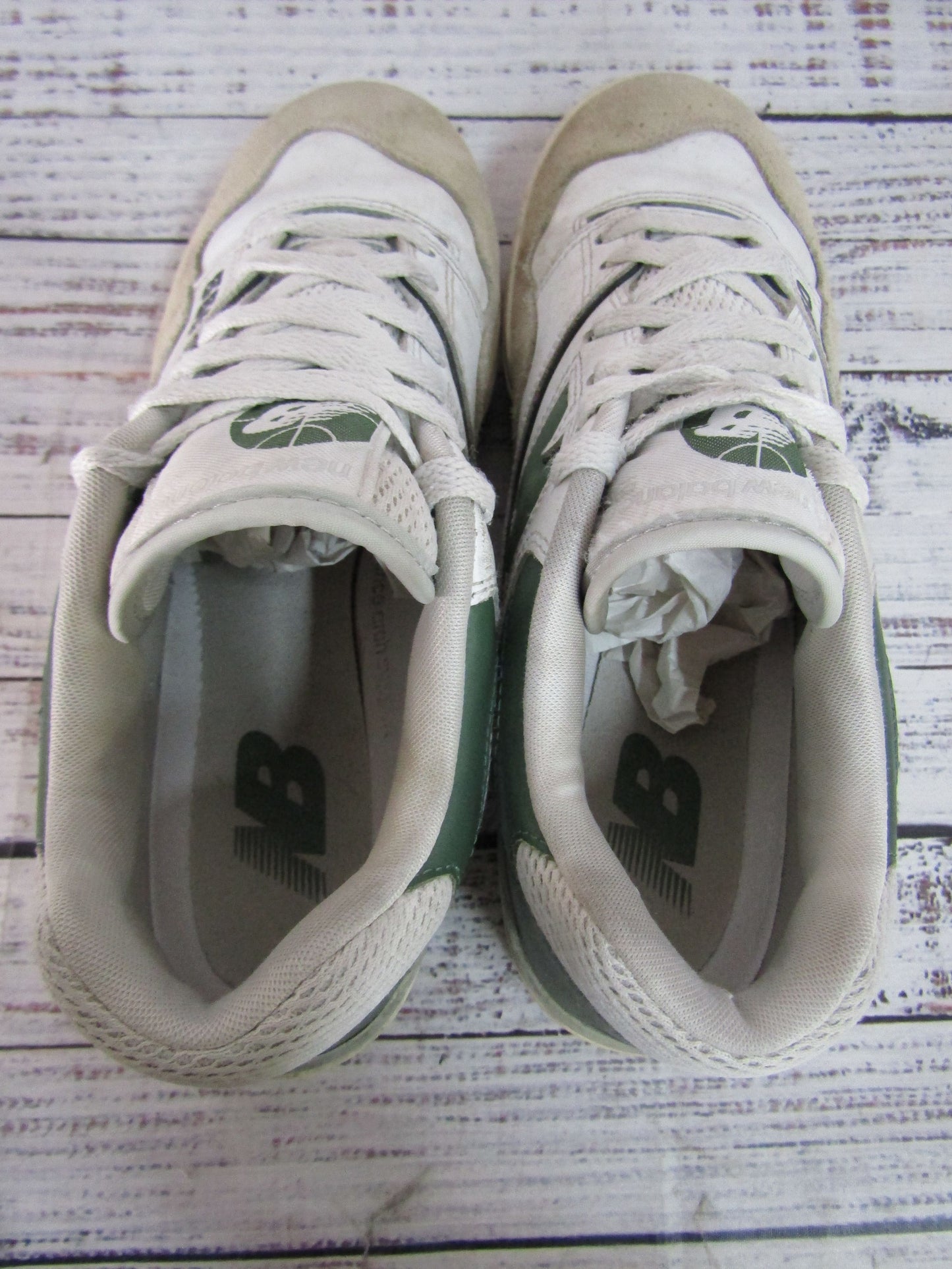 New Balance 550 Men's White Nori Low Top Sneakers Size 10 BB550ESB