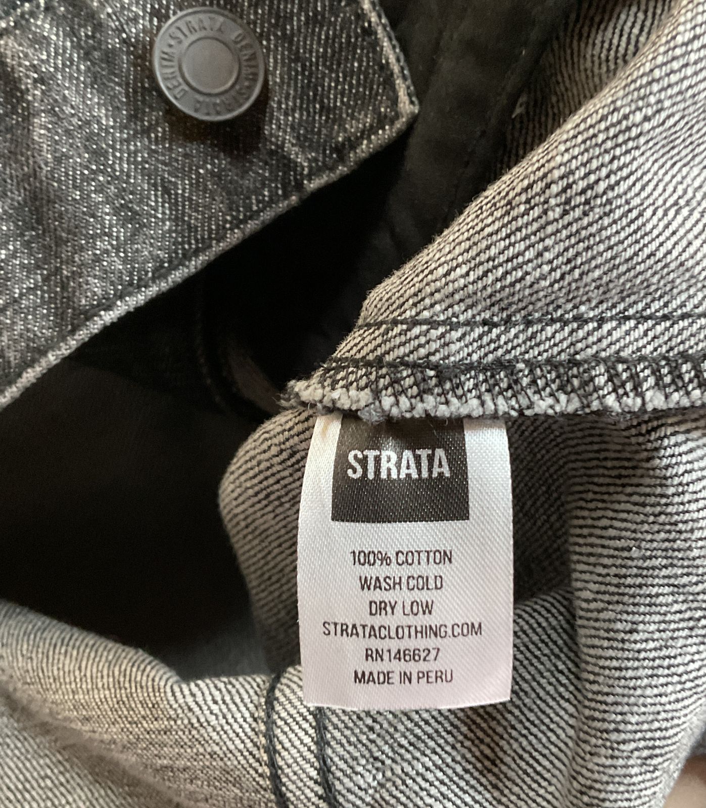 Strata Denim Born Again Virgins Jacket Gray M