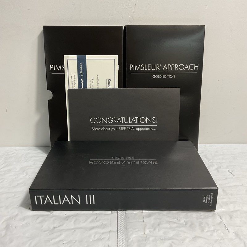 Pimsleur Approach Gold Edition Italian 16 Disk Language Course Volume 3