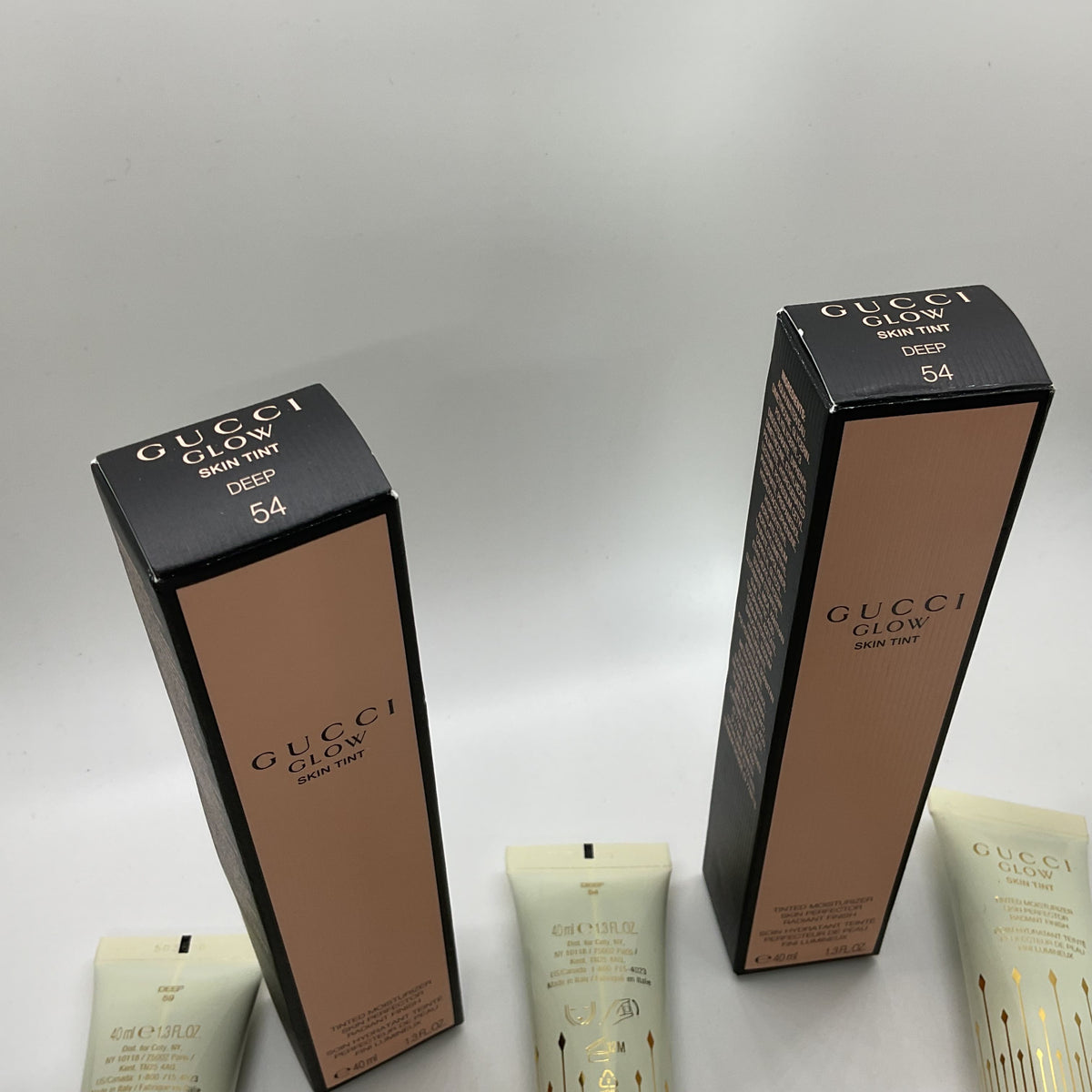 NEW Set of 3 GUCCI Glow Skin Tinted Moisturizer Deep 54 & 59- 1.3fl.oz