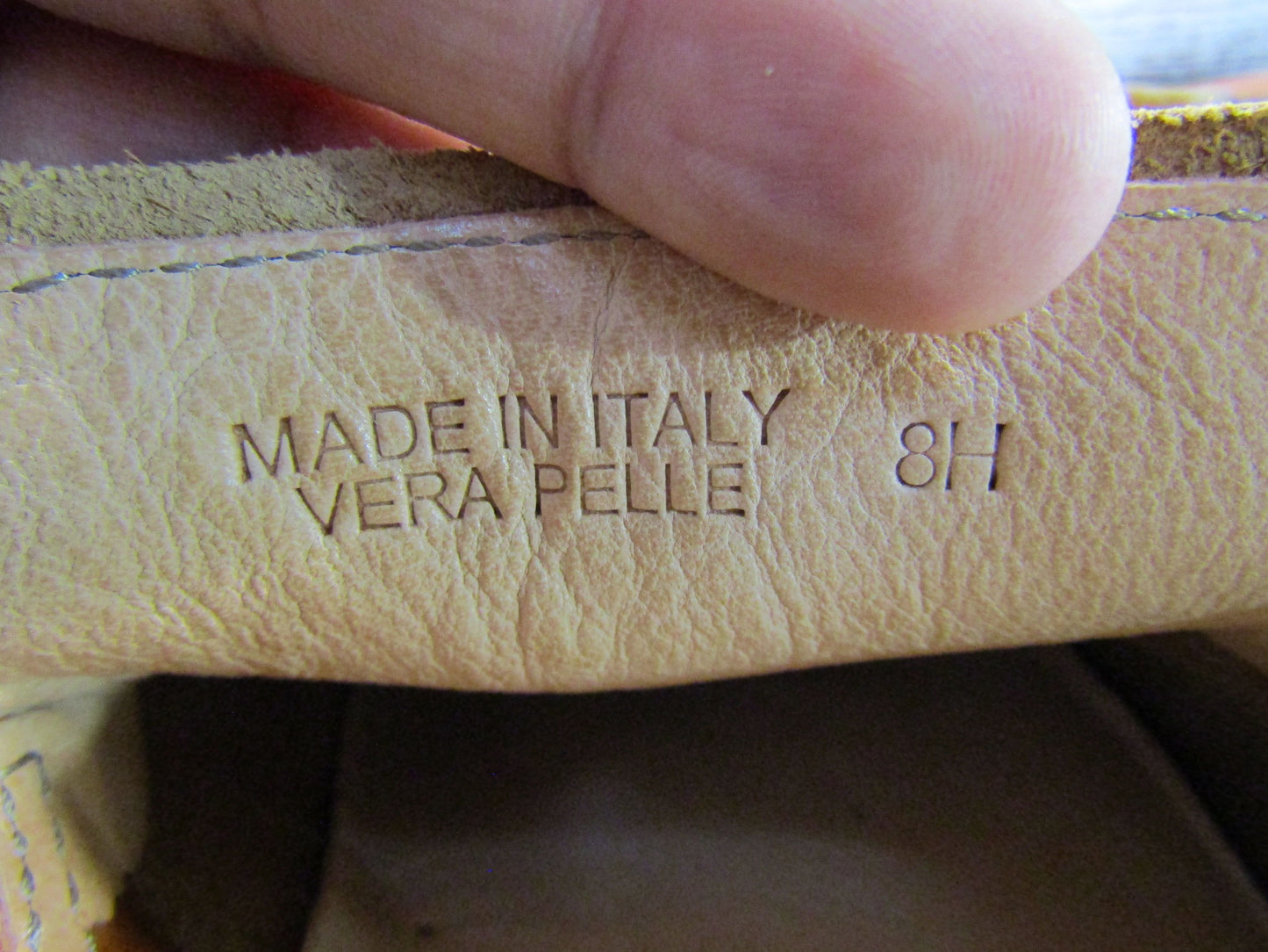 Astroflex Patnoflex Men's Tan Leather Loafers Size 8 H Made in Italy