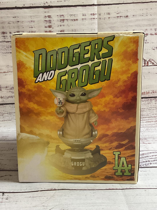 Dodgers And Grogu Star Wars Baseball Figure In Box
