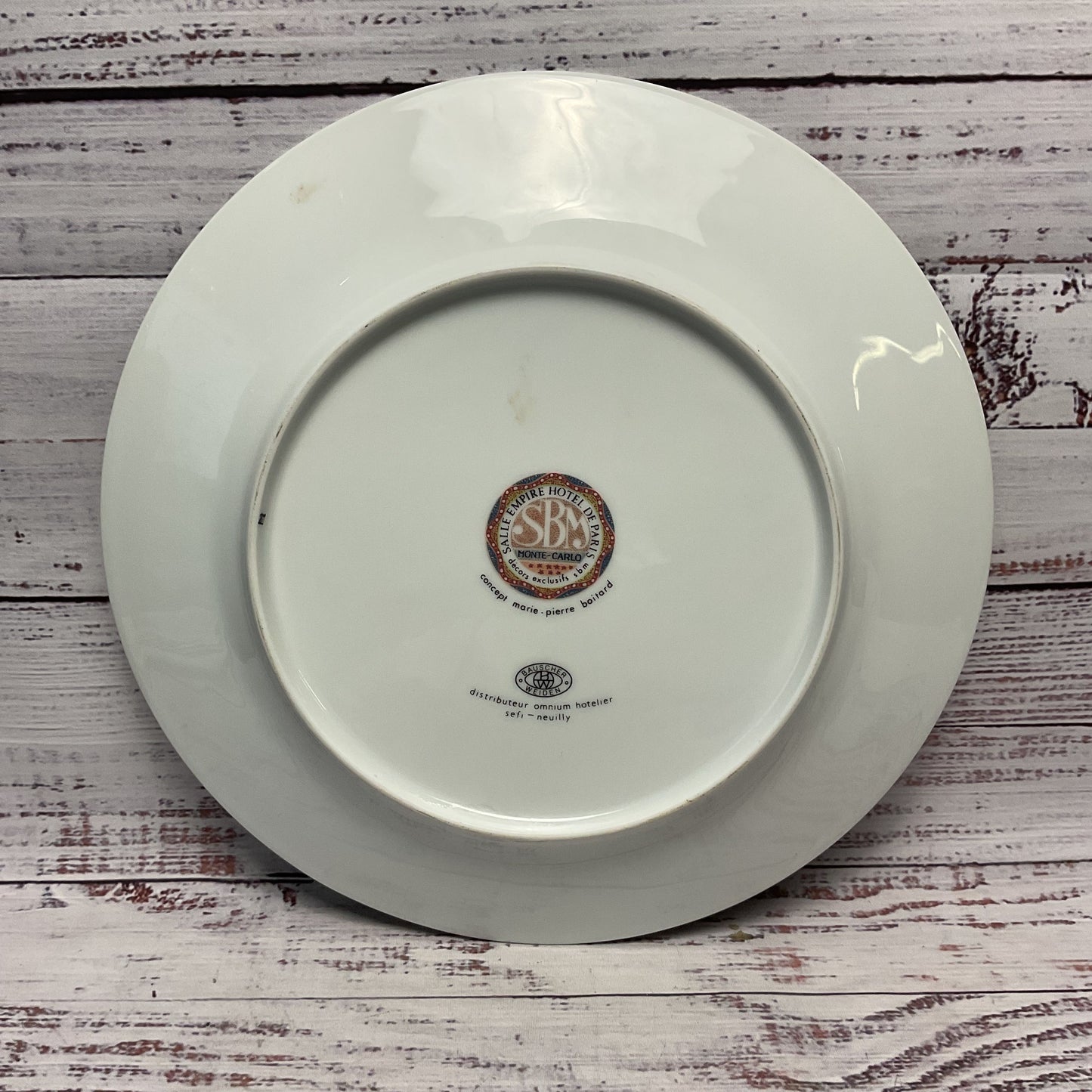 Bauscher Weiden Monte Carlo Salle Empire Hotel De Paris Decorative Plate 11"
