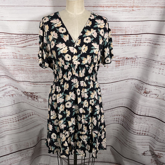 NWT PAIGE Women's Black Floral Rosemary Dress - SZ L