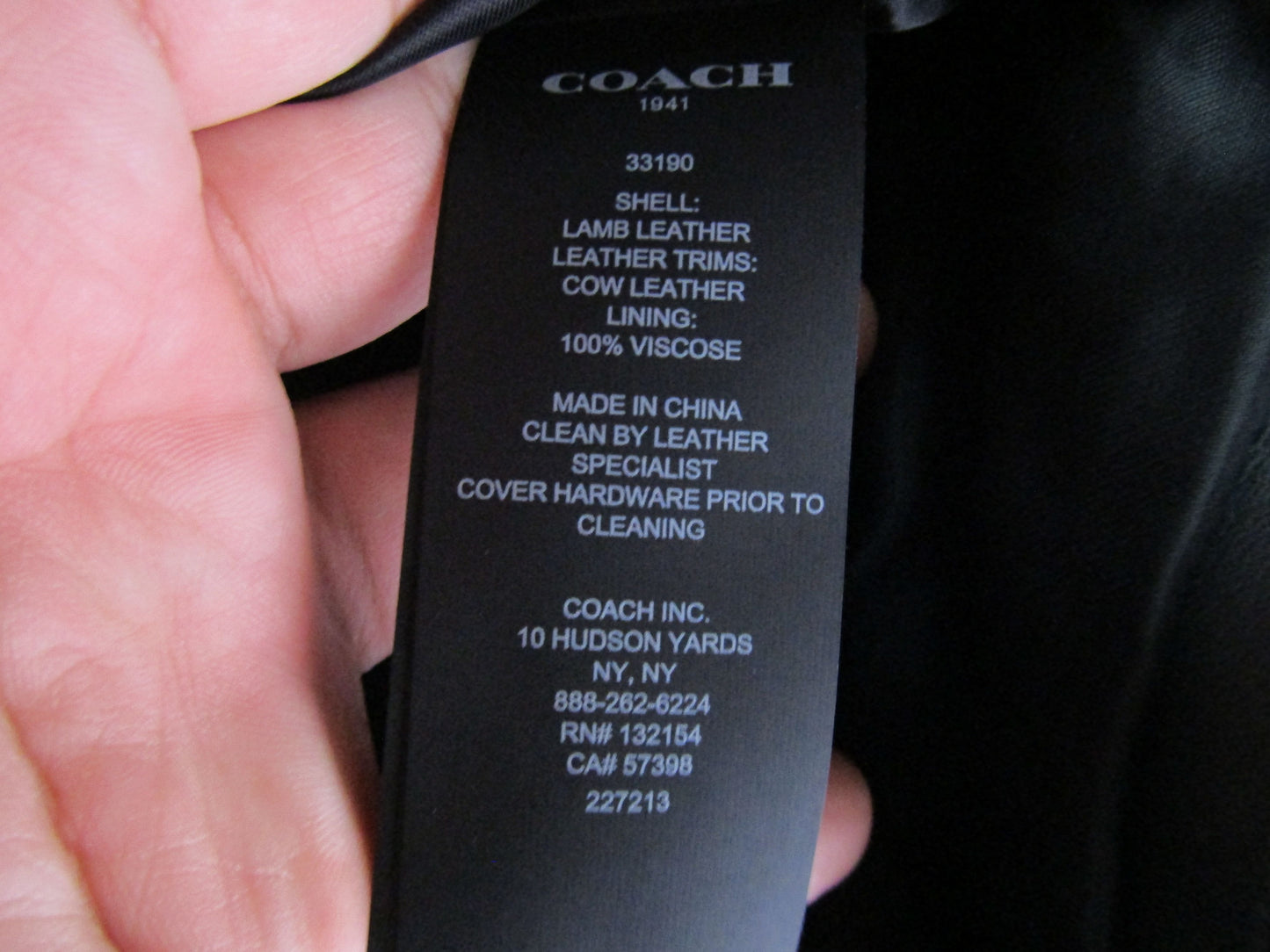 Coach Women's Black Leather Western Mini Skirt Size 0
