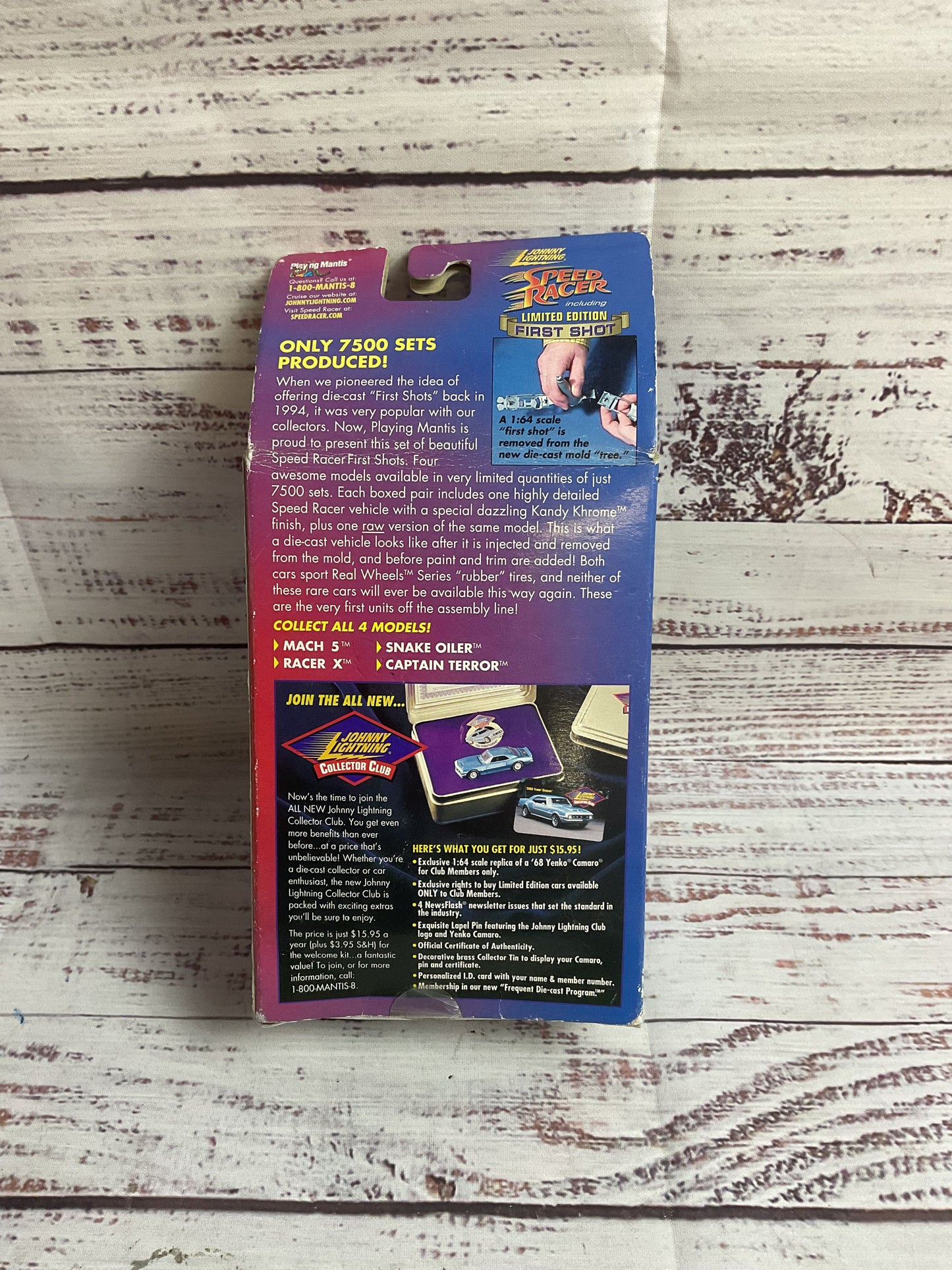 Johnny Lightning Speed Racer Mach 5 First Shot Limited Edition