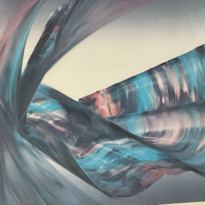 Pencil Signed MICHAEL JOHN MARCH "Purple Tide" Lithograph Print