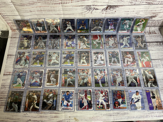 750+ MIXED LOT of Rookie Draft Bowman Chrome Heritage, Prospect Baseball Cards