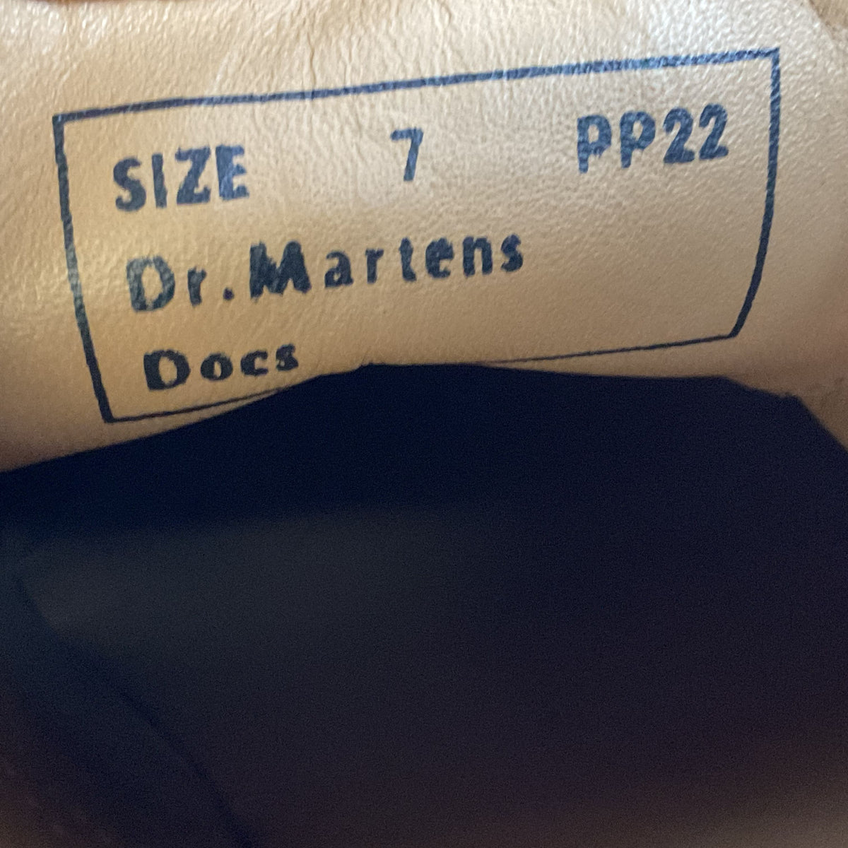 DR. MARTEN'S Men's Blue Denim Pinstripe Oxford Shoes- SZ 7