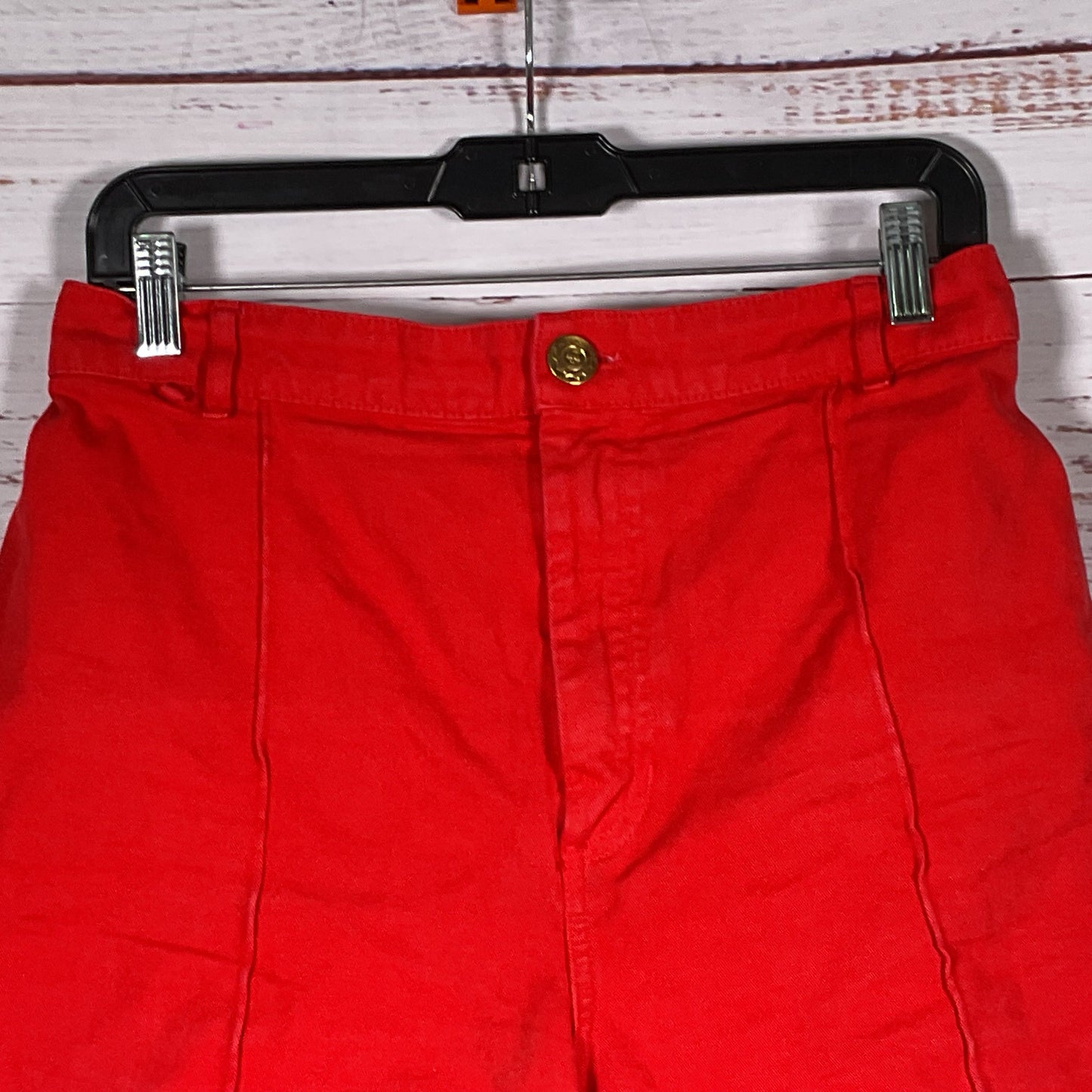 BIG BUD PRESS Western Pants Cotton Red Shorts- SZ M