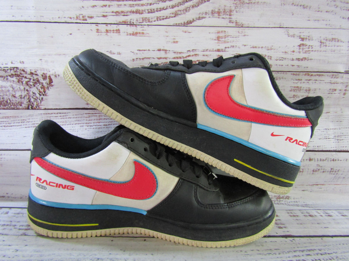 Nike Air Force 1 Low '07 QS Motorsport Men's Black Sneakers Size 7 AH8462-004