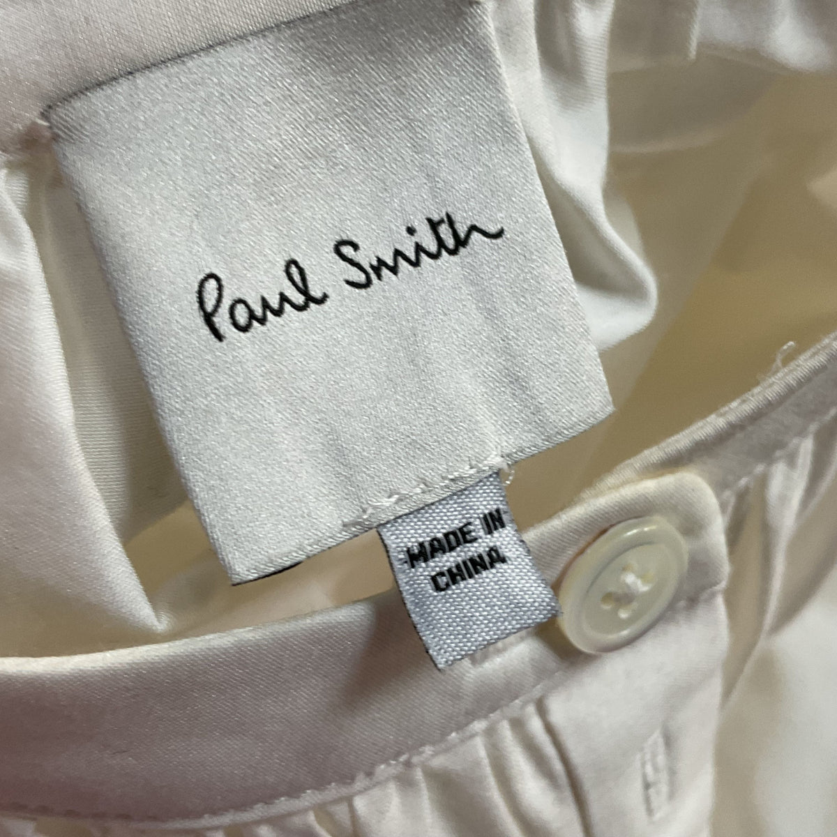 PAUL SMITH Women's 3/4 Sleeve Pleated Blouse- SZ 36